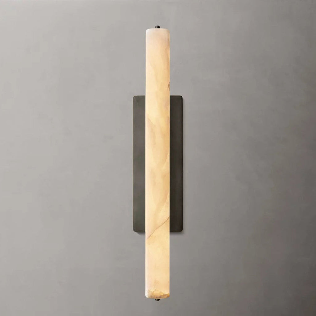Audubon Alabaster Single Sconce 15"/19"/25"