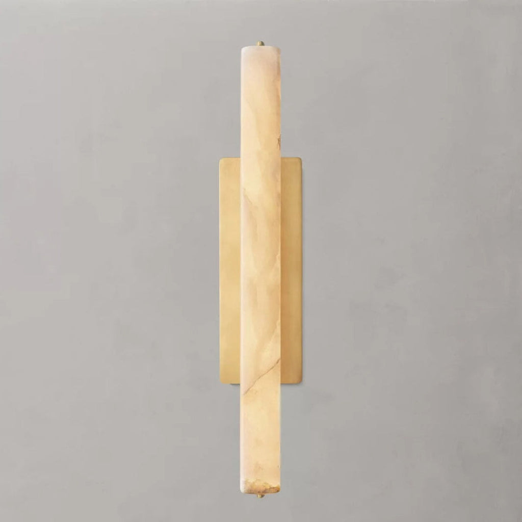 Audubon Alabaster Single Sconce 15"/19"/25"