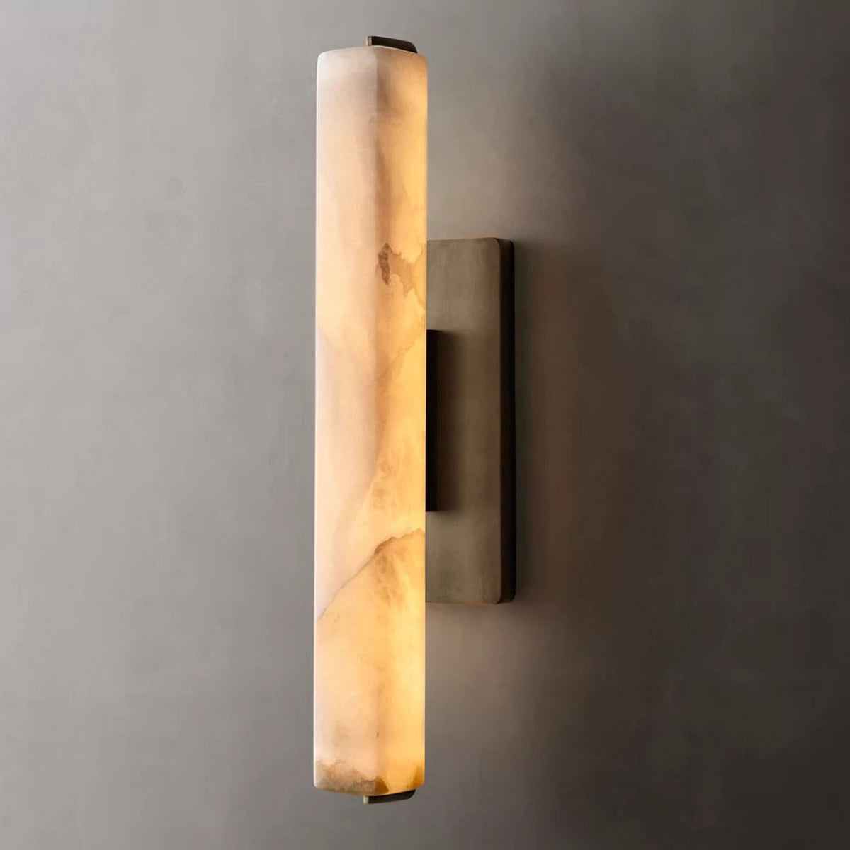 Audubon Alabaster Single Sconce 15"/19"/25"