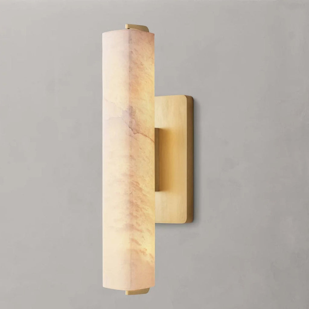 Audubon Alabaster Single Sconce 15"/19"/25"