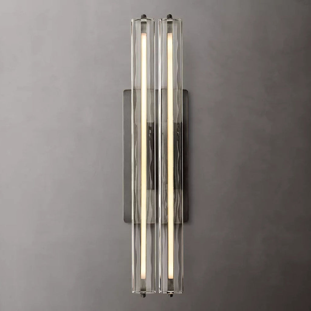 Audubon Modern Crystal Double Sconce 15"