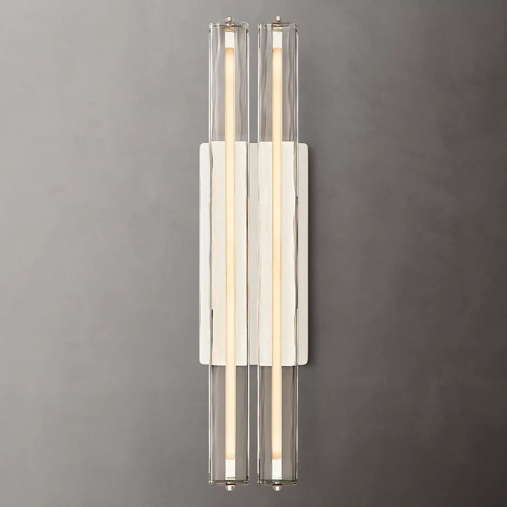 Audubon Modern Crystal Double Sconce 15"