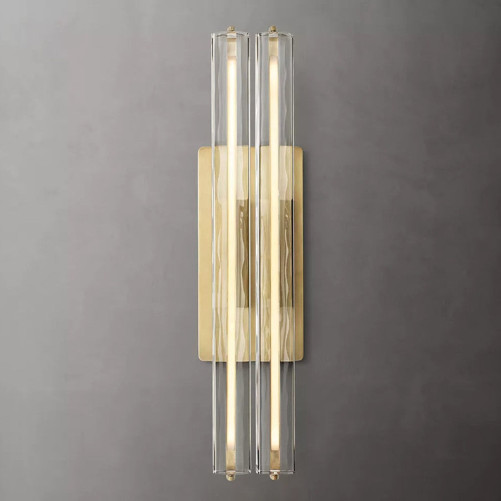 Audubon Modern Crystal Double Sconce 15"