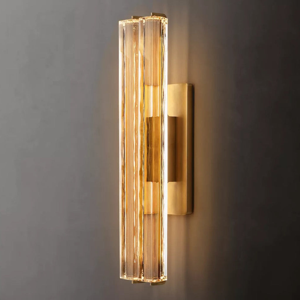 Audubon Modern Crystal Double Sconce 15"