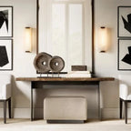 Modern Alabaster Grand Sconce