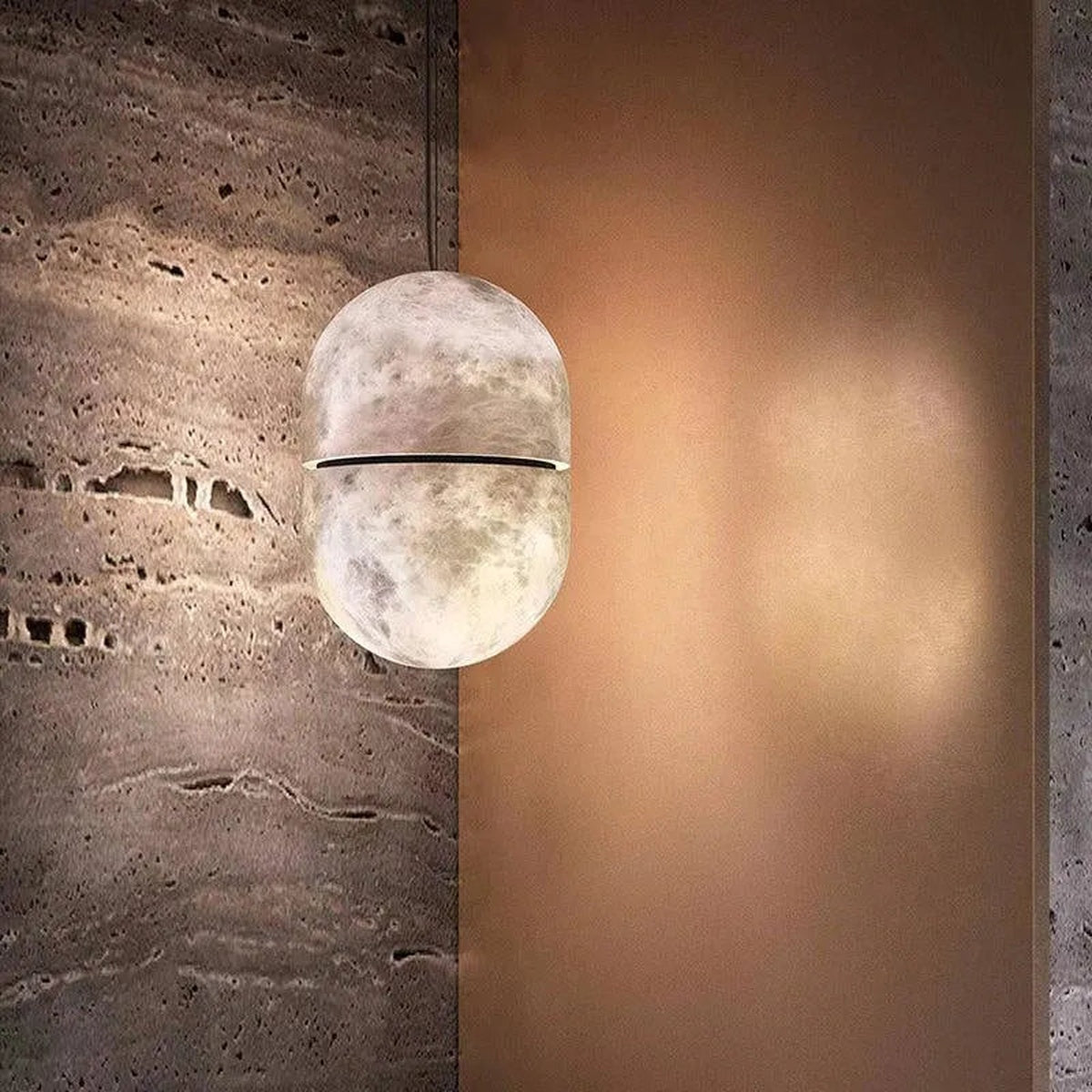 Modern Alabaster Symmetry Island Mini Pendant Light