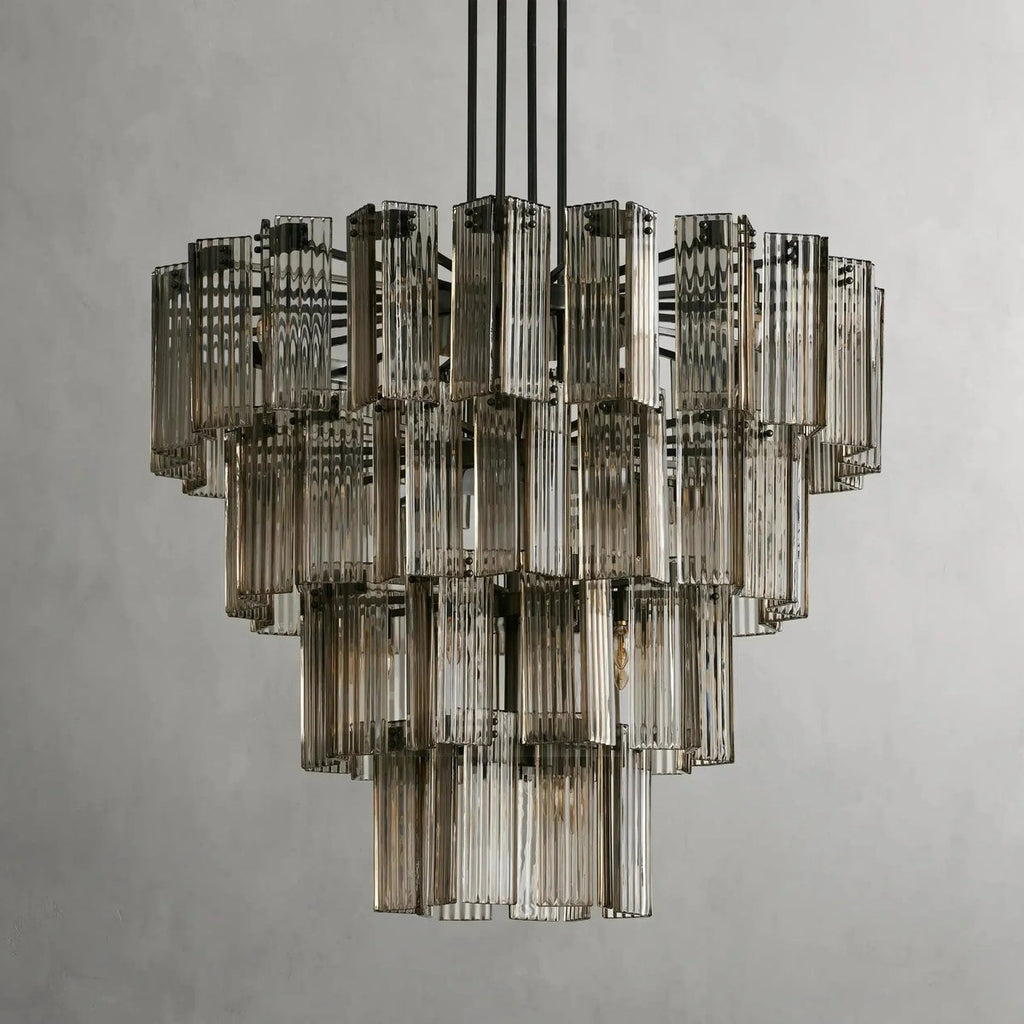 Delsa Modern Somke Round Chandelier 48"