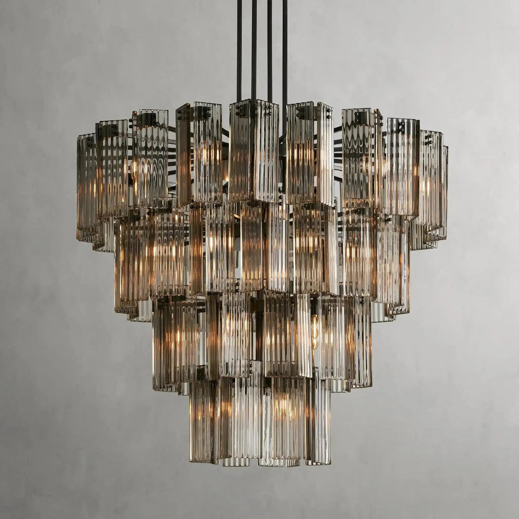 Delsa Modern Somke Round Chandelier 48"