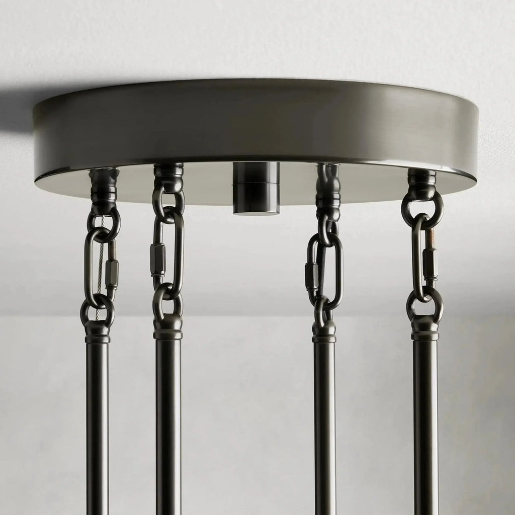 Delsa Modern Somke Round Chandelier 48"