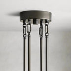Delsa Modern Somke Round Chandelier 48"