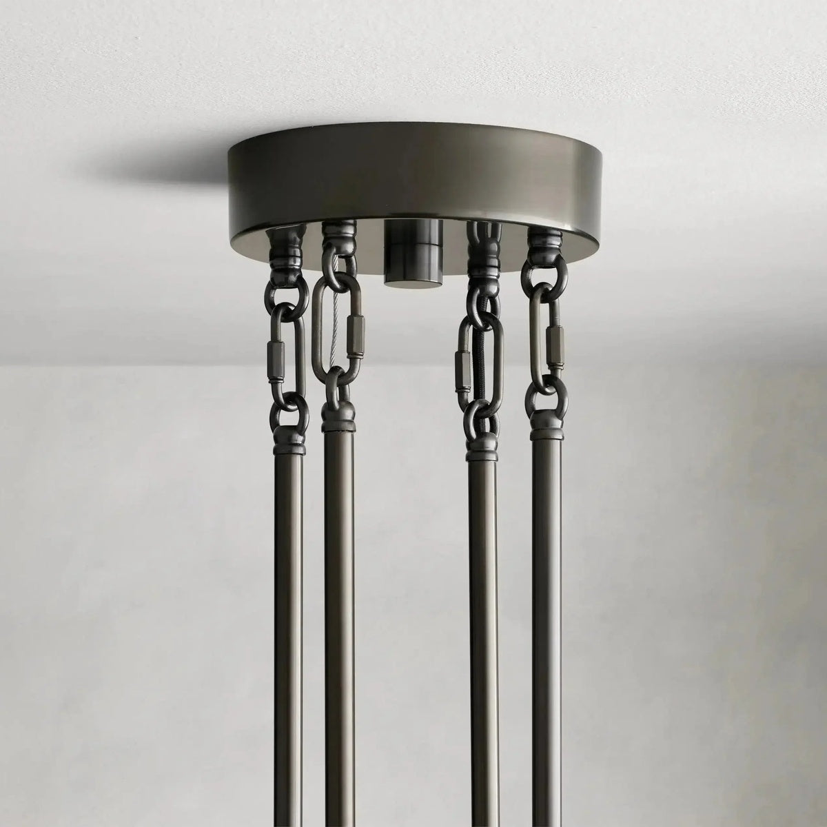 Delsa Modern Somke Round Chandelier 48"
