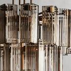 Delsa Modern Somke Round Chandelier 48"
