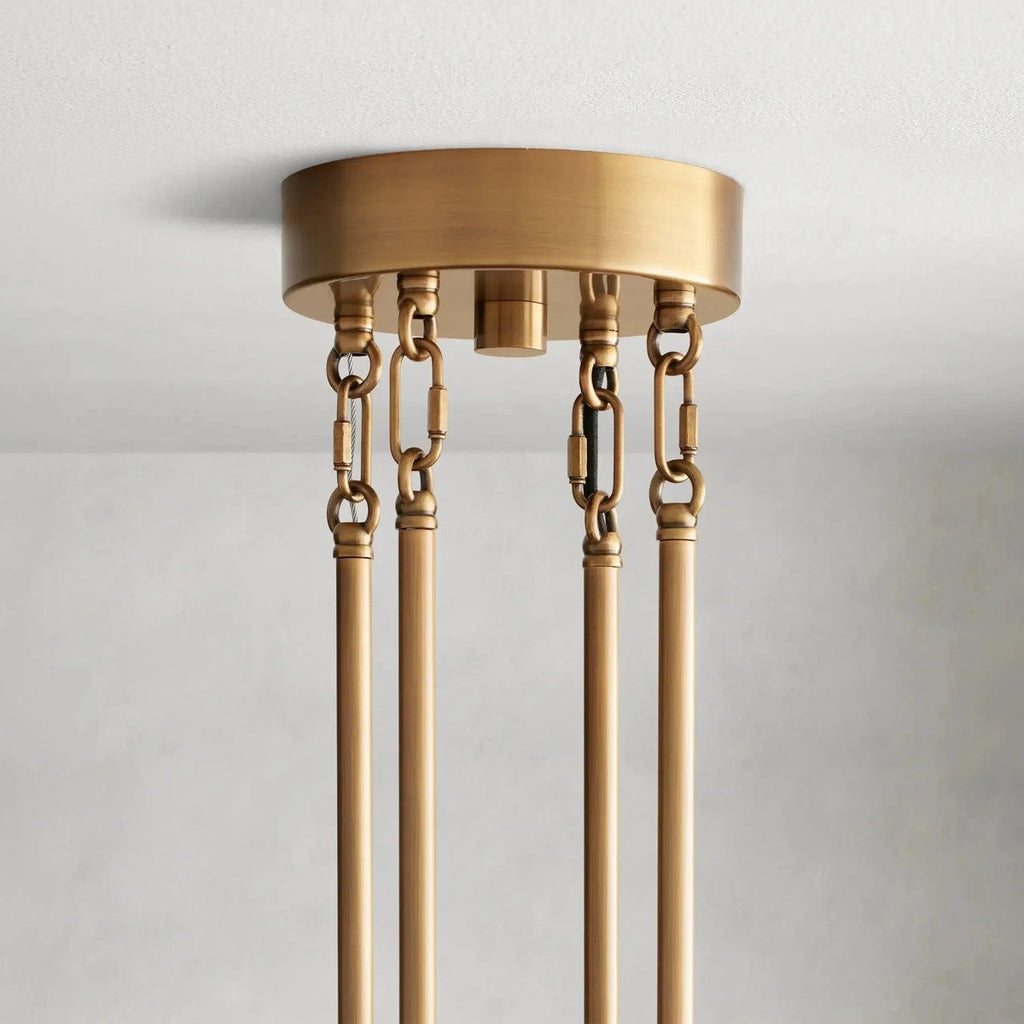 Delsa Modern Somke Round Chandelier 48"