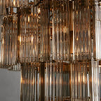 Delsa Modern Somke Round Chandelier 48"