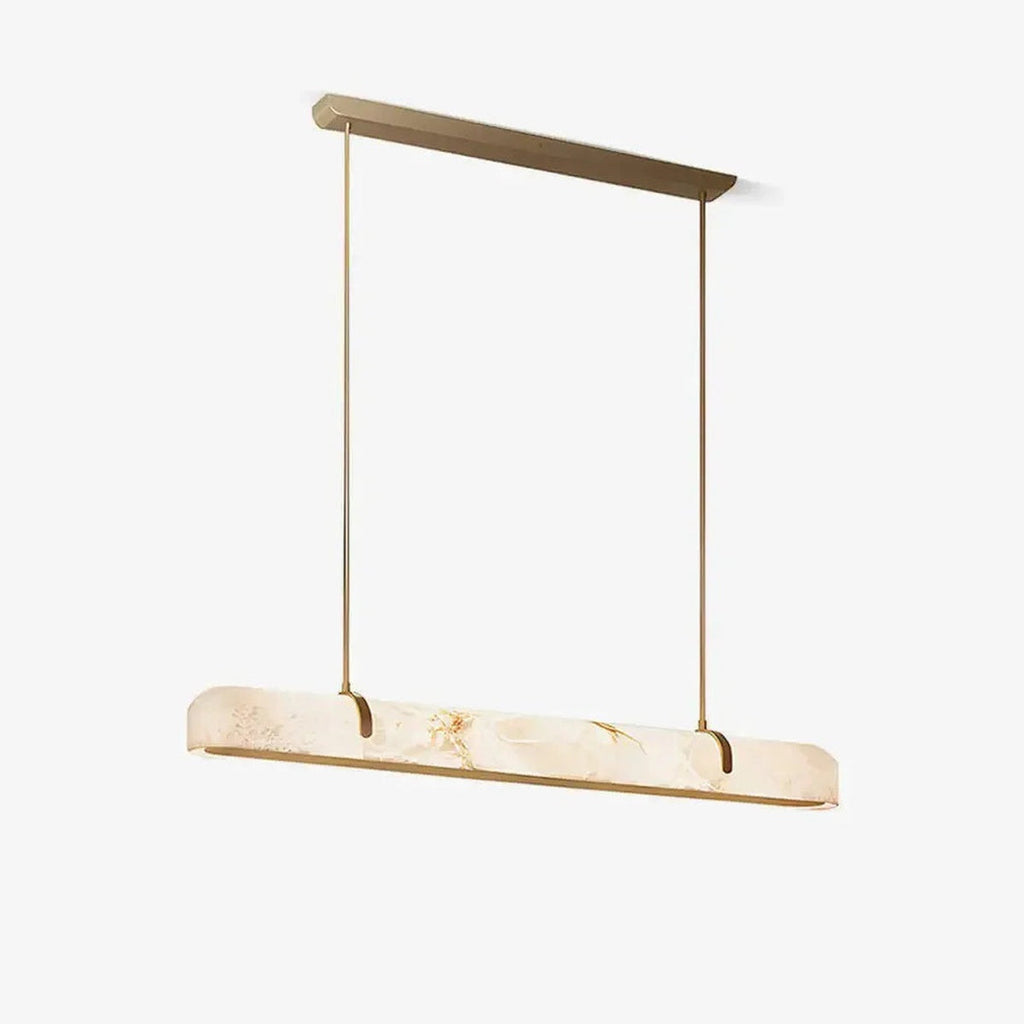 Modern Lamps Linear Alabaster Chandelier
