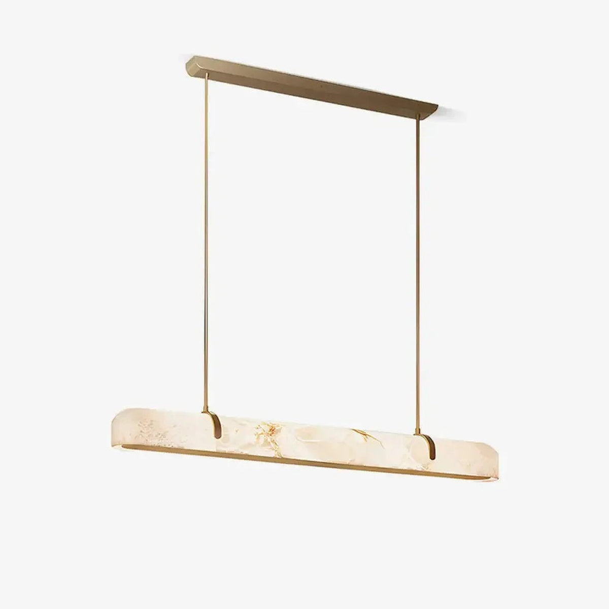Modern Lamps Linear Alabaster Chandelier
