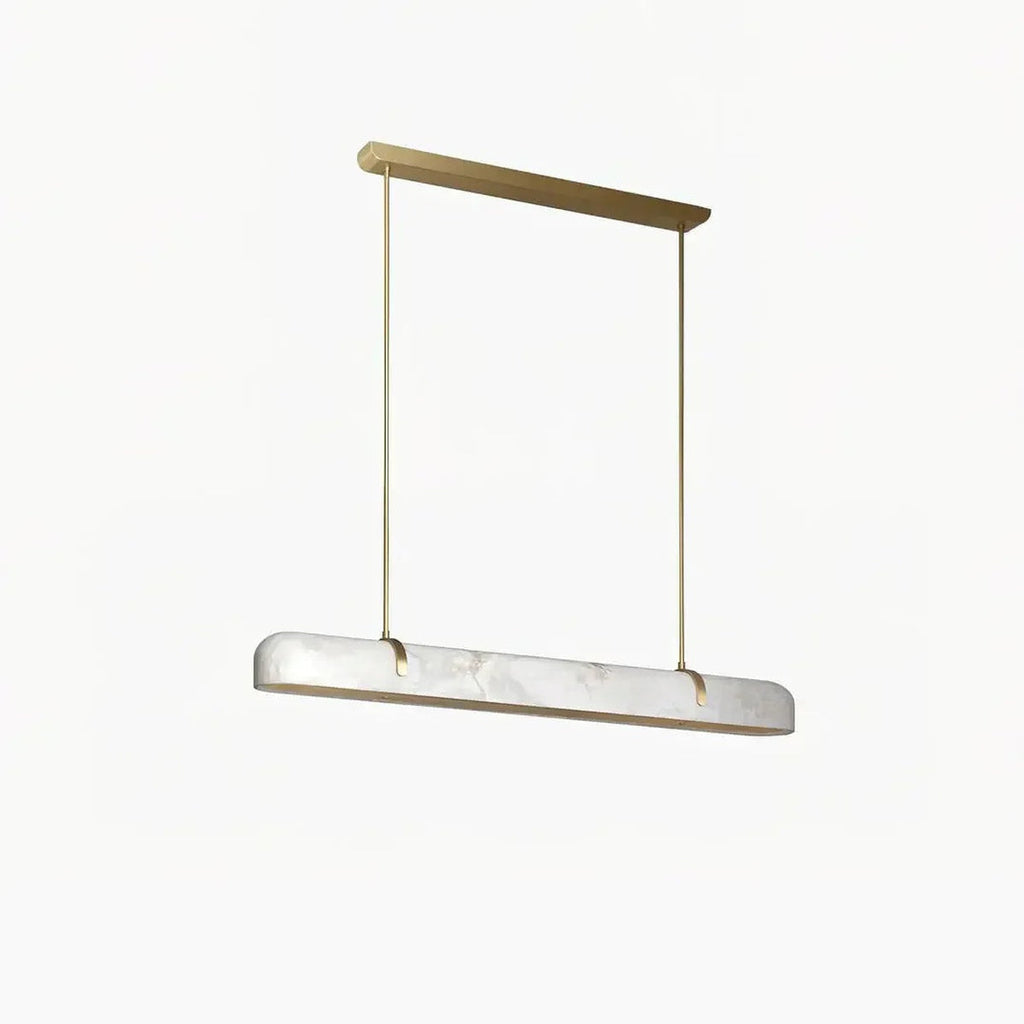 Modern Lamps Linear Alabaster Chandelier