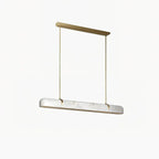 Modern Lamps Linear Alabaster Chandelier