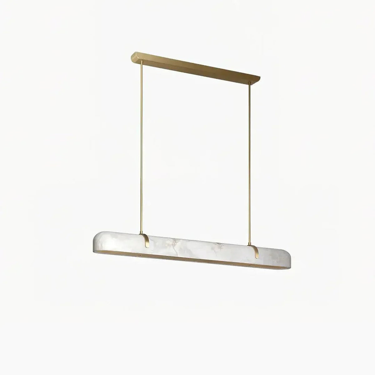 Modern Lamps Linear Alabaster Chandelier