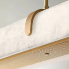 Modern Lamps Linear Alabaster Chandelier