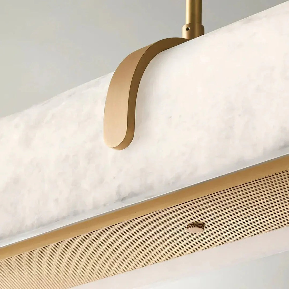 Modern Lamps Linear Alabaster Chandelier