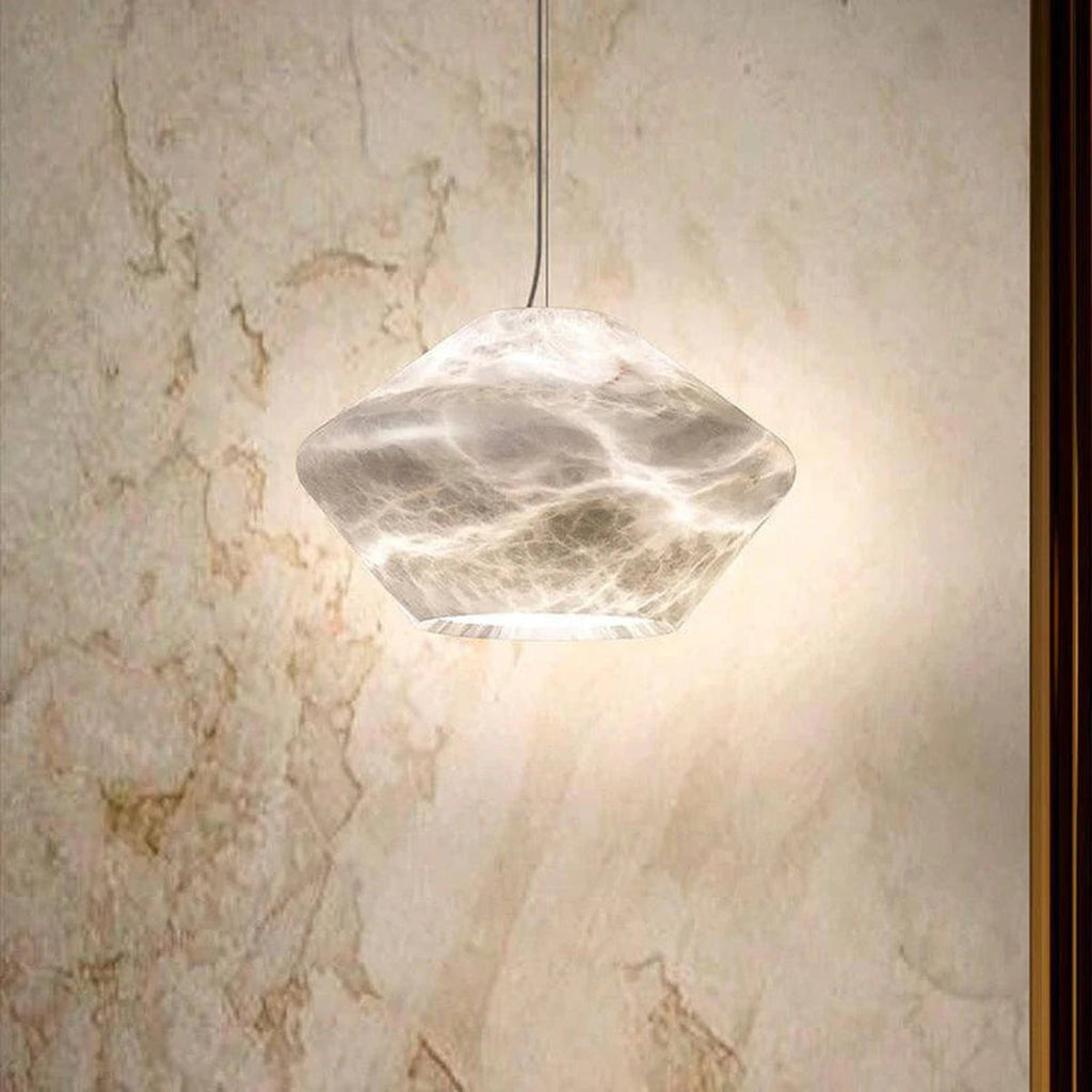Decorative Modern Alabaster Bedside Pendant Light