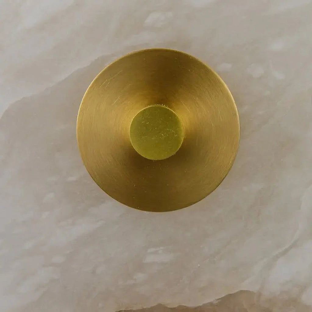 Modern Alabaster Round Pendant Light
