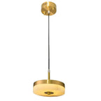 Modern Alabaster Round Pendant Light