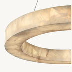Modern 3-Tier Round AlabasterChandelier