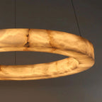 Modern 3-Tier Round AlabasterChandelier
