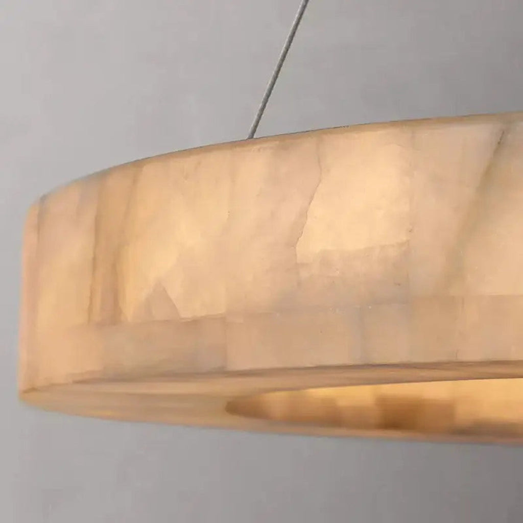 Modern 3-Tier Round AlabasterChandelier