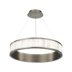 Modern Alabaster 28in LED Round Chandelier