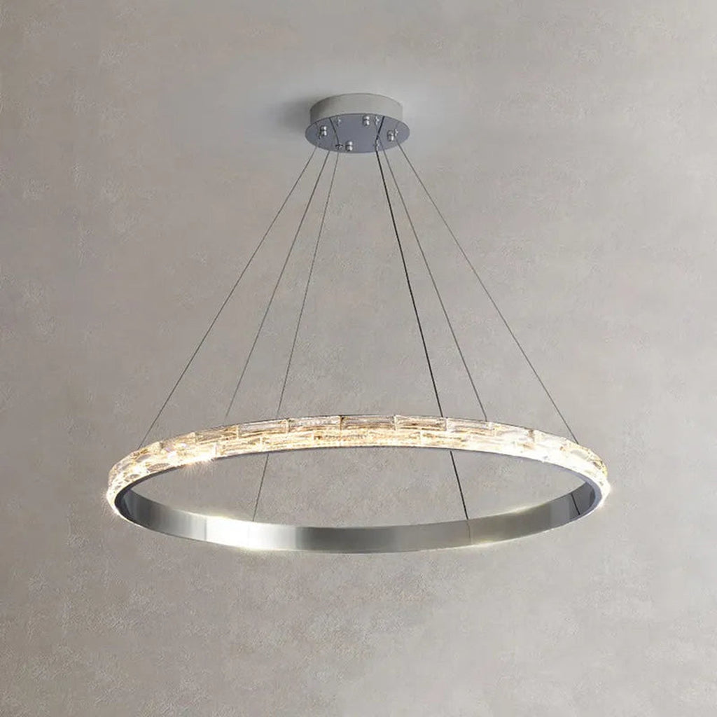 Modern Led Crystal Round Chandelier