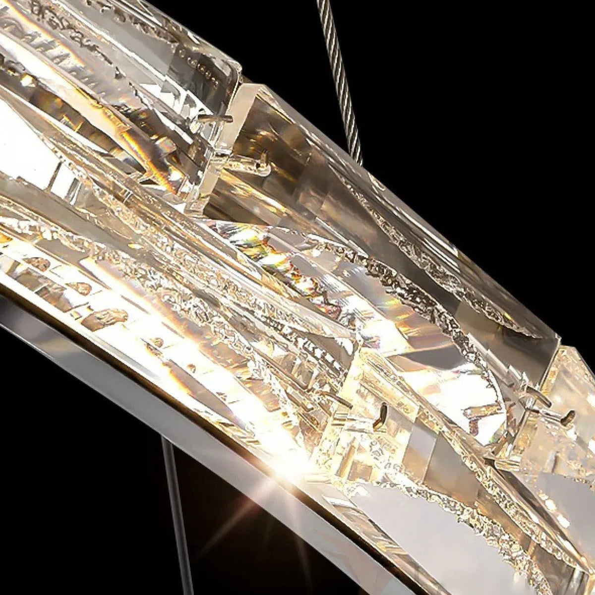 Modern Led Crystal Round Chandelier