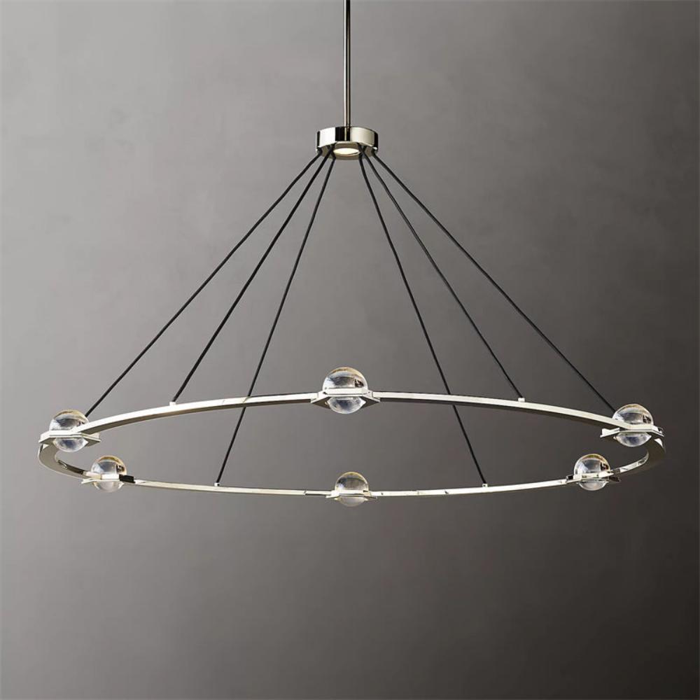 Éclatant Planet Round Chandelier