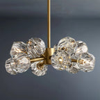 Boule De Cristal Clear/Smoke Round Chandelier 24"