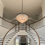 1920s Odeon Crystal Multi-Tier Round Chandelier 20"/32"/44"