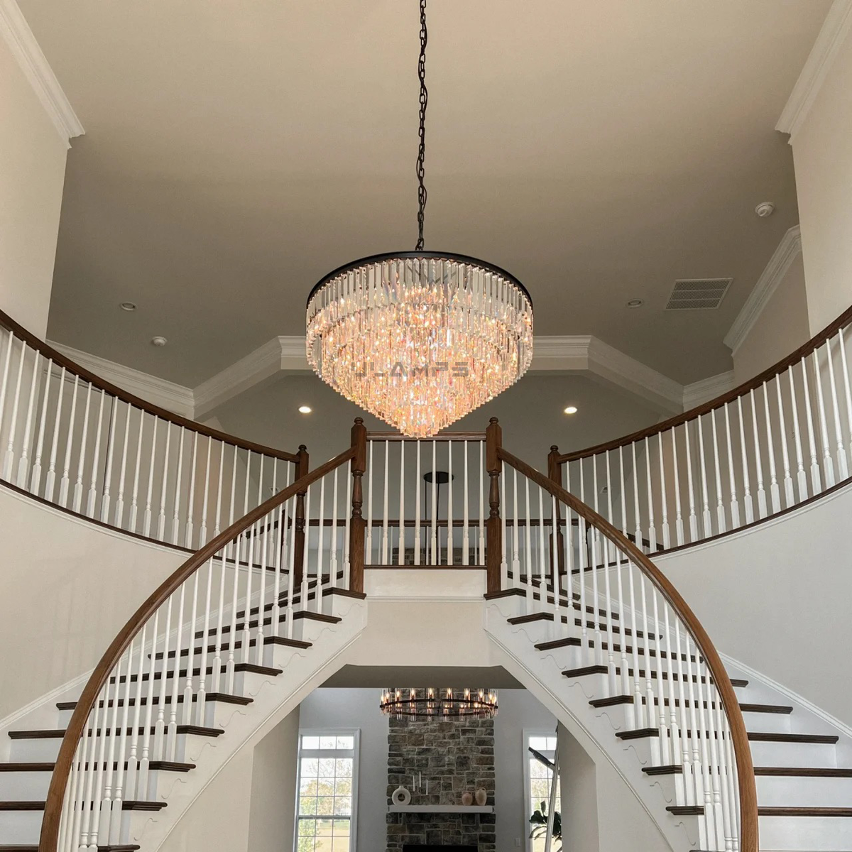 1920s Odeon Crystal Multi-Tier Round Chandelier 20"/32"/44"