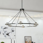 Éclatant Planet Round Chandelier