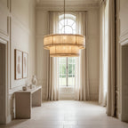 San Marco Alabaster Round Two-Tier Chandelier 22"/37"/48"/60"