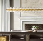 Arcachon LED Linear Crystal Chandelier 54"
