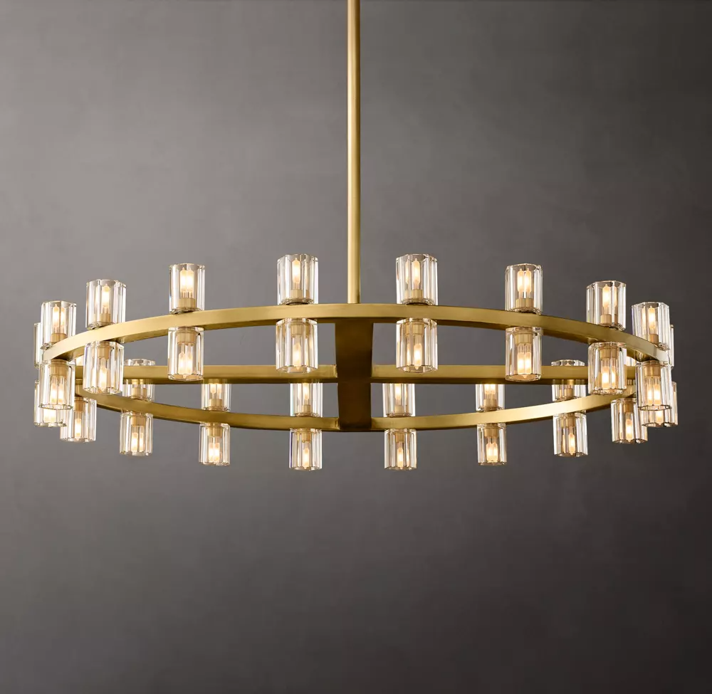 Arcachon Round Crystal Chandelier 36"