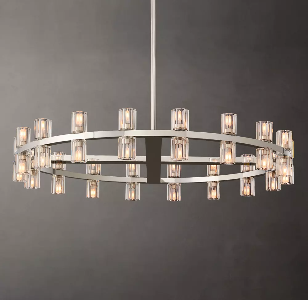Arcachon Round Crystal Chandelier 36"