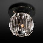 Boule De Cristal Smoke Crystal Flushmount
