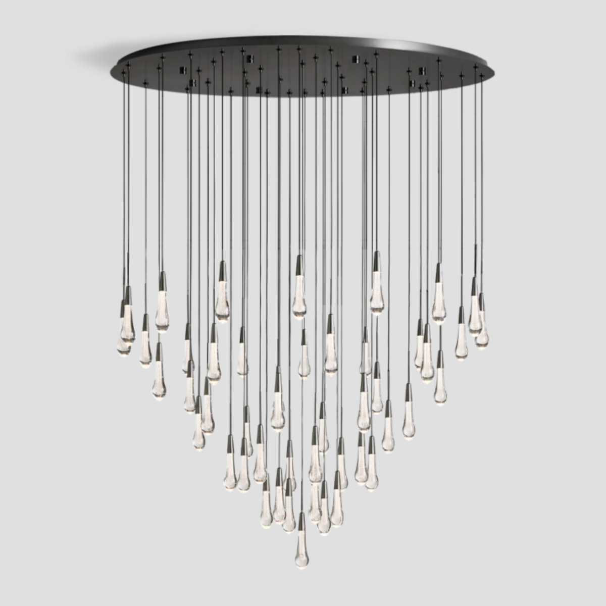 Solitaire Round Crystal Chandelier 17"/24"/36"/58"