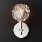 Boule De Cristal Clear Glass Wall Sconce