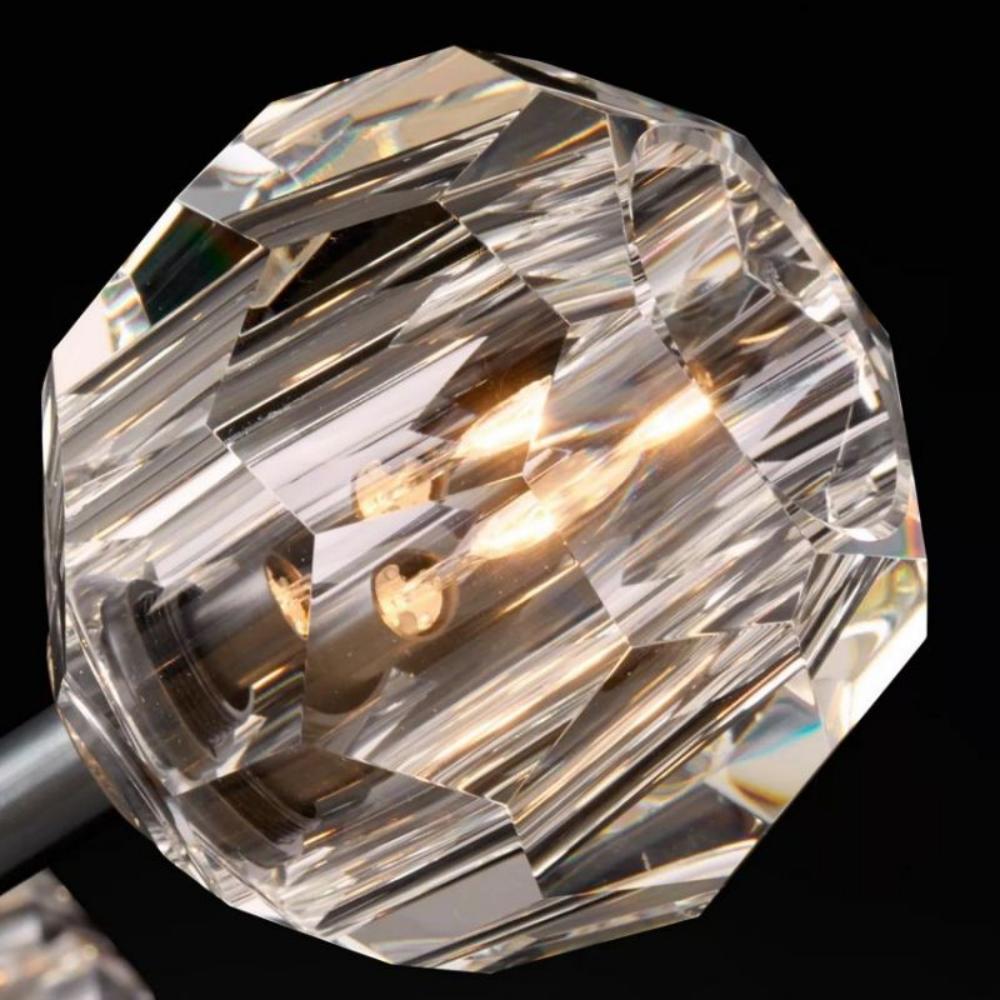 Boule De Cristal Clear Glass Wall Sconce