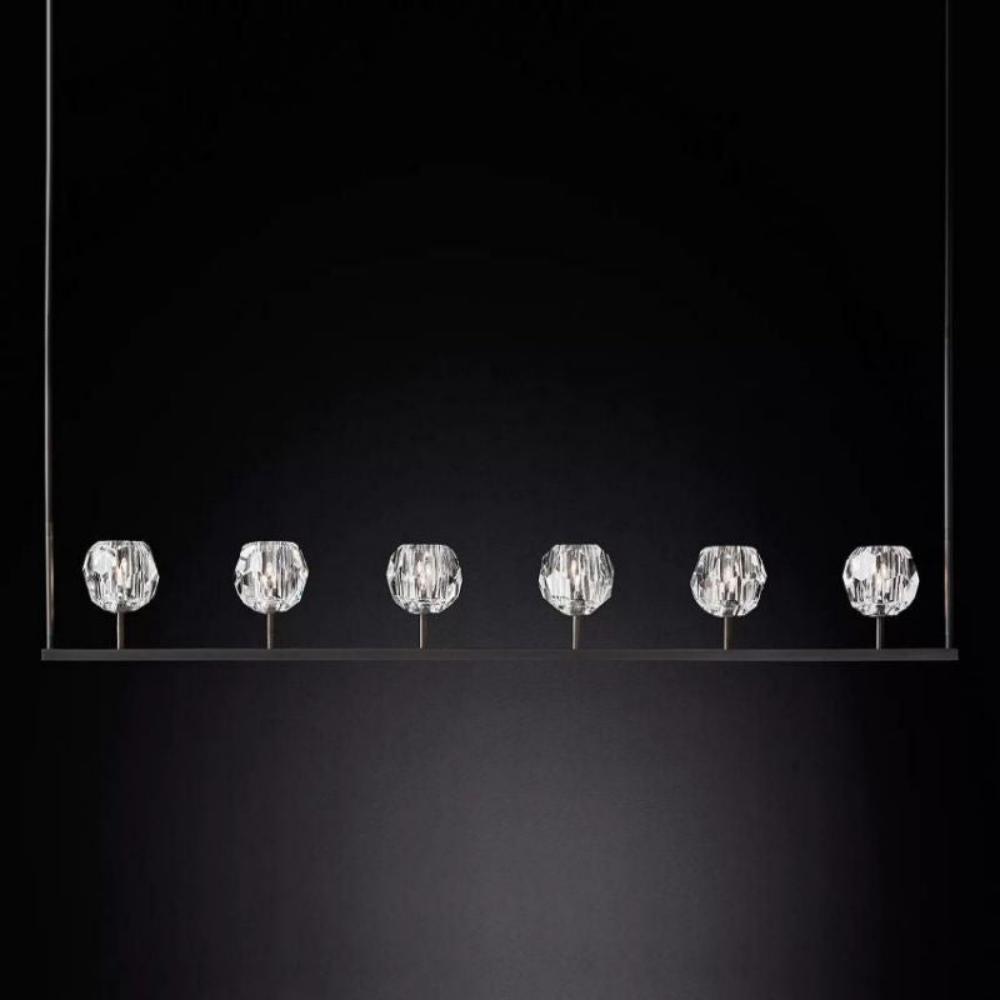 Boule De Cristal Clear Linear Chandelier 60"