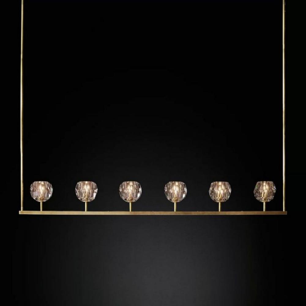 Boule De Cristal Clear Linear Chandelier 60"