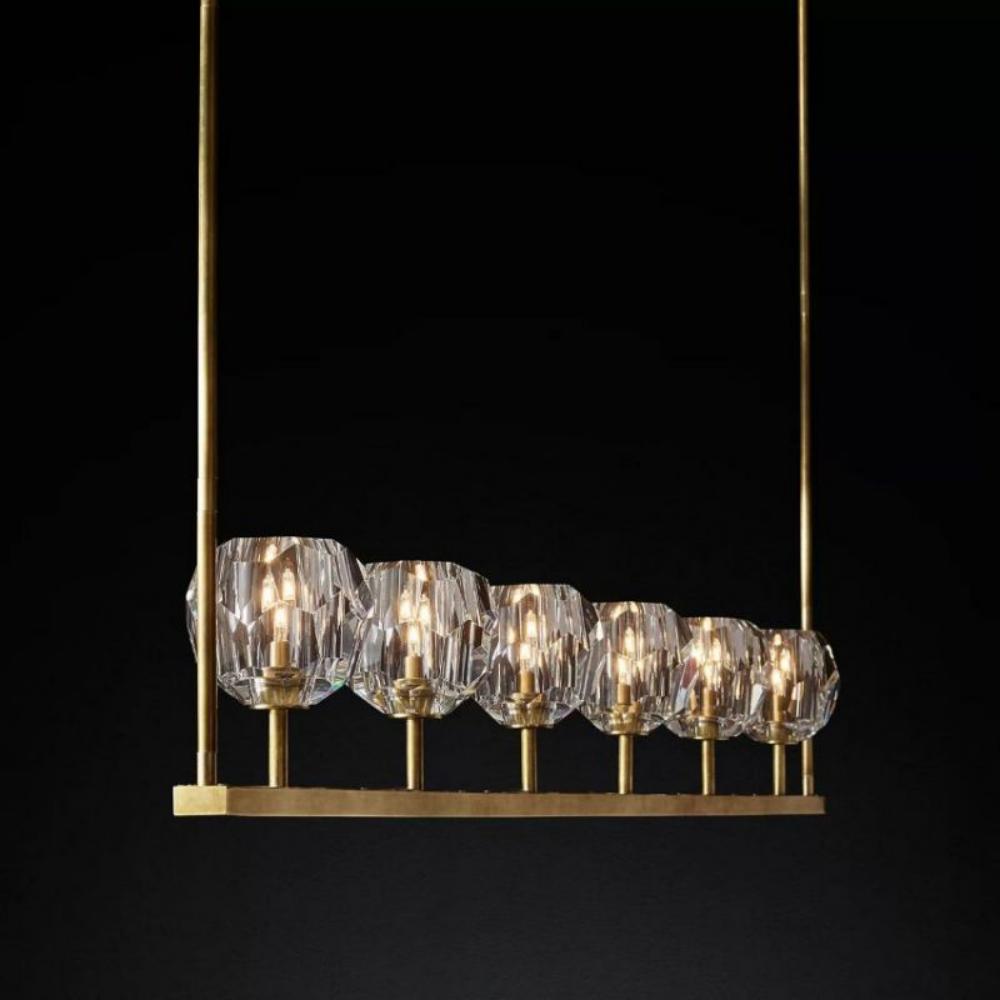 Boule De Cristal Clear Linear Chandelier 60"